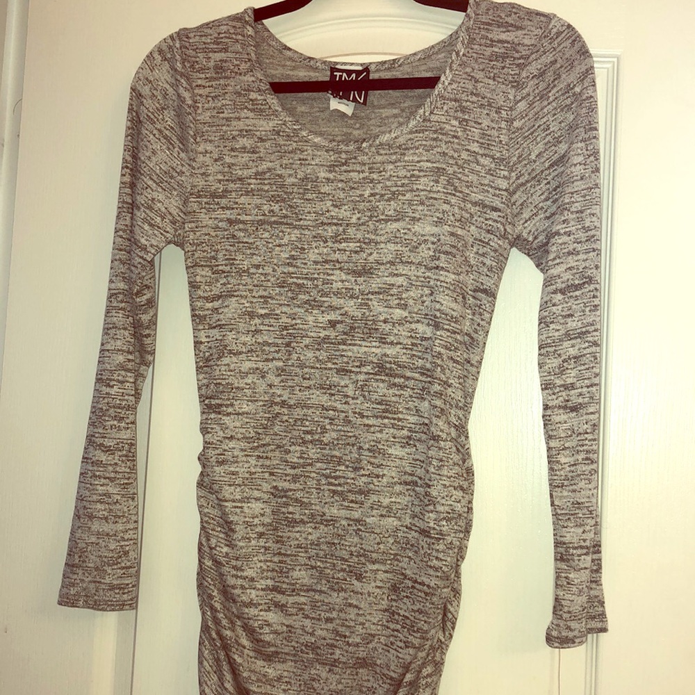 Grey long sleeve dress